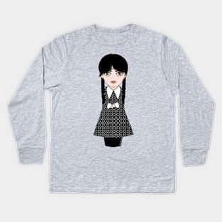 Kokeshi Wednesday Kids Long Sleeve T-Shirt